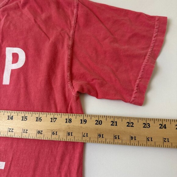 Comfort Colors Shirt Womens Medium Red Drop The Rope Graphic Tee Cotton Slogan - Picture 8 of 9